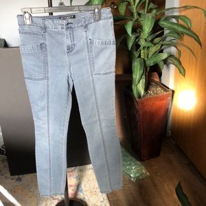 Bullhead Denim Destroyed Mid-Rise Skinniest Jeans